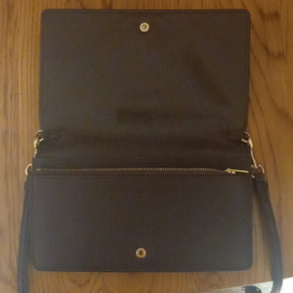 Coach Dark Brown Leather Mini Crossbody Purse - Picture 6 of 9